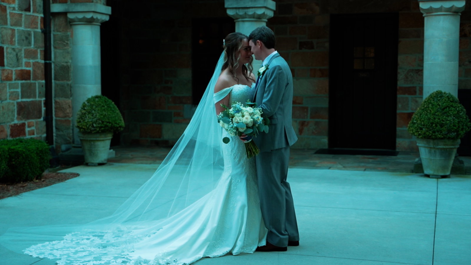 Courtney & Frank wedding film still — Piedmont Club, SC