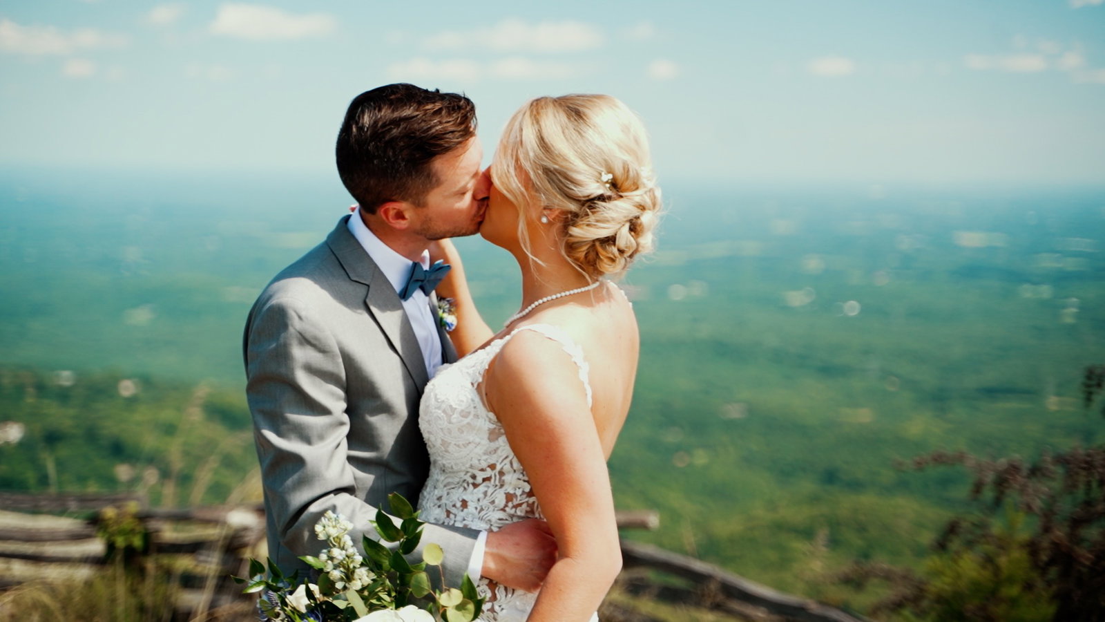 Erin & Josh wedding film still — Glassy Chapel, SC